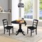 International Concepts 42 in. Dual Drop Leaf Table with 2 Ladder Back Dining Chairs - 3 Piece Dining Set K46-42DP-C2P - alternate 7